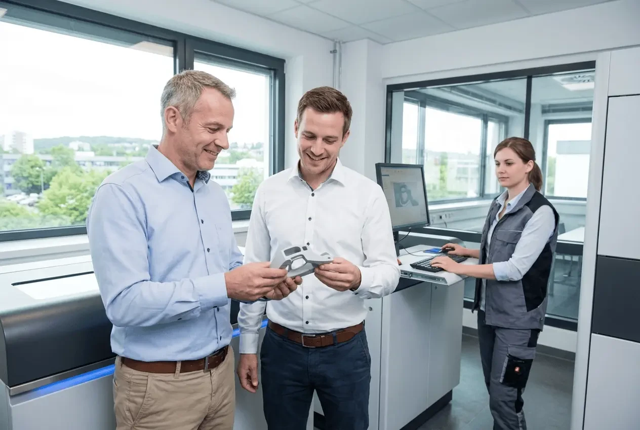 Industrielle SLS 3D-Druck Anlage Herstellung von Polyamid Bauteilen mittels Lasersinter-Verfahren