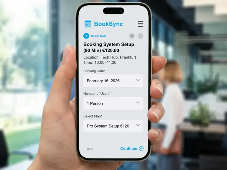 Automated appointment scheduling and digital administrative processes to avoid double bookings in everyday office life
