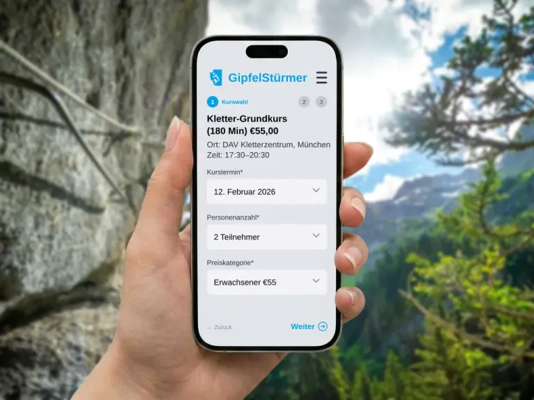 Effiziente Verwaltung von Kletterkursen und Bouldertrainings mit digitaler Teilnehmerliste