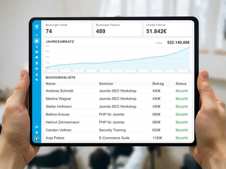Automatisierte E-Rechnung und digitale Teilnehmerliste für B2B Seminare und Fortbildungen GoBD konform