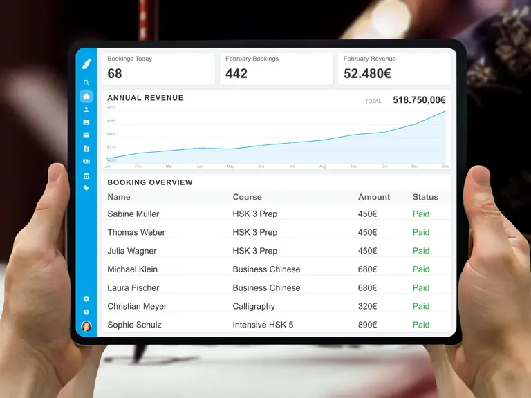 Automated accounting for educational institutes with e-invoicing feature