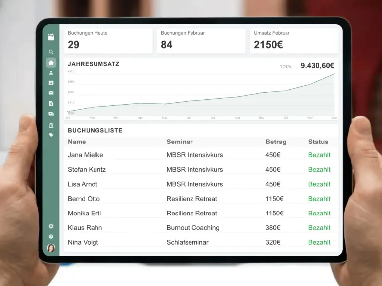 Efficient practice management and automated B2B billing for resilience coaches