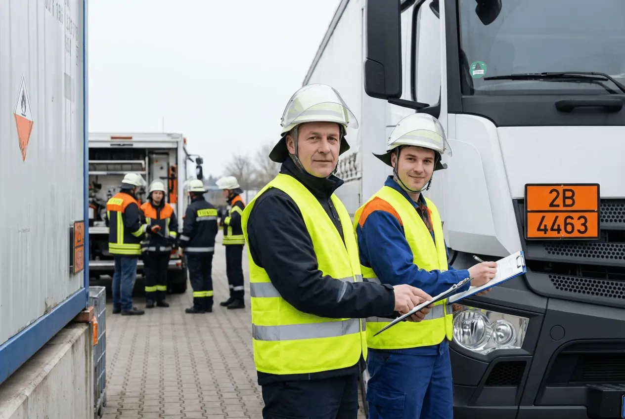 Gefahrgut-Fahrerschulung ADR Basiskurs digital verwalten LKW Fahrer Ausbildung
