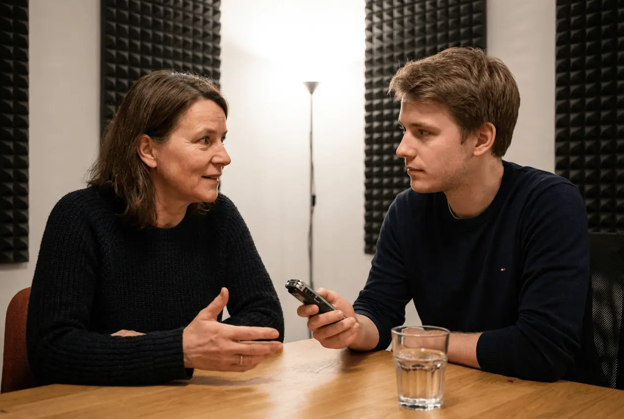 Stimmcoach bei der Arbeit im Rhetorikseminar und Gesangsunterricht für professionelle Stimmbildung
