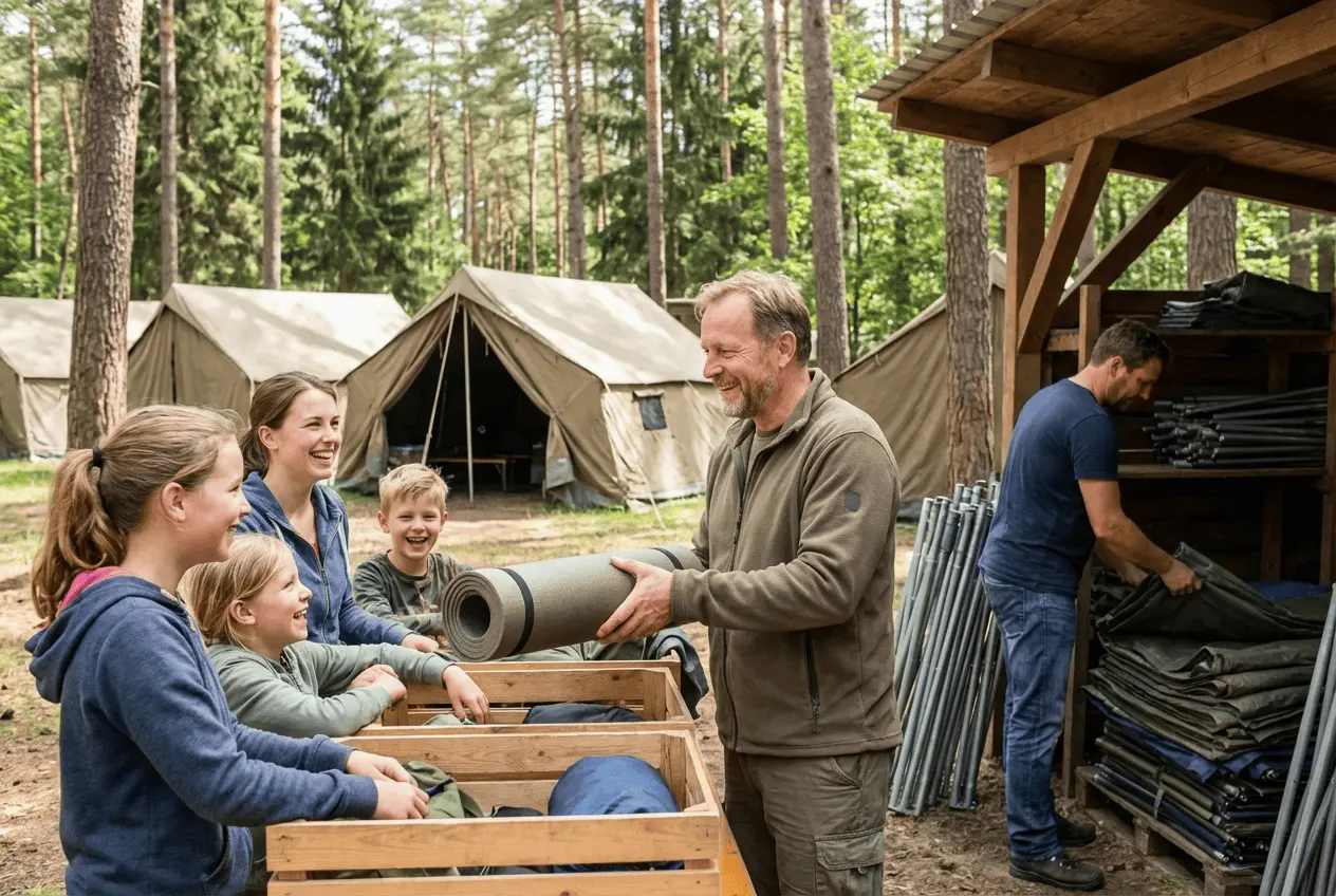 Jugendzeltplatz Pfadfinderlager Zeltwiese Gruppenfreizeit Camping im Grünen Lagerfeuerstelle